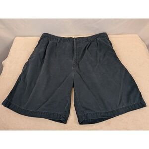 Duck Head Men's W 38 SHORT Pleated Chino Casual Cotton Shorts Navy Blue